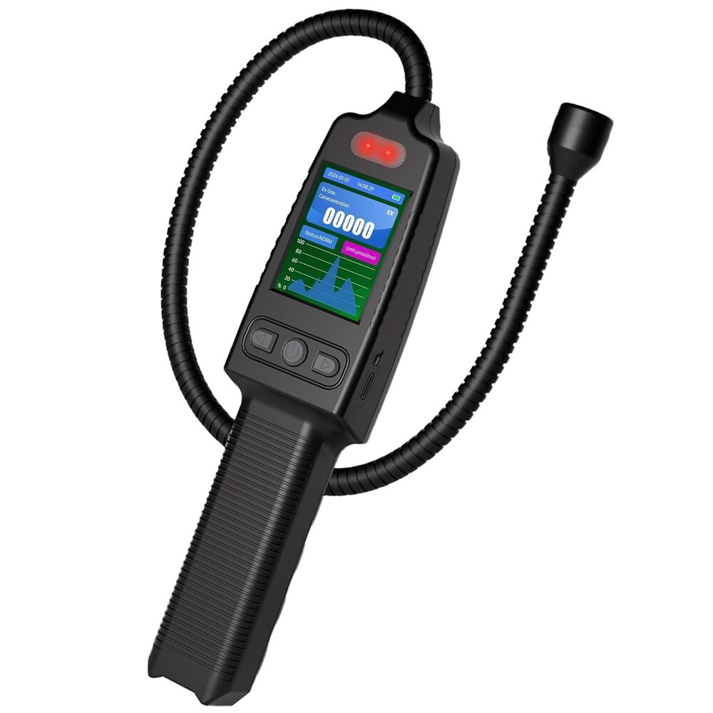 Portable Natural Gas Leak Detector,0-10,000 ppm Range,Rechargeable Gas Leak Dete